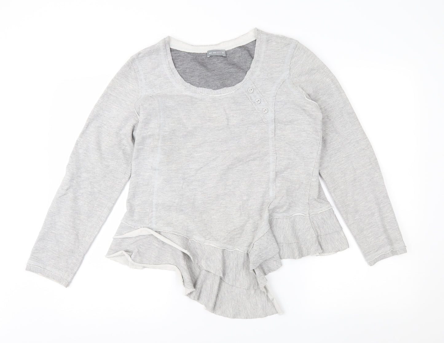 Per Una Womens Grey   Basic Blouse Size 14