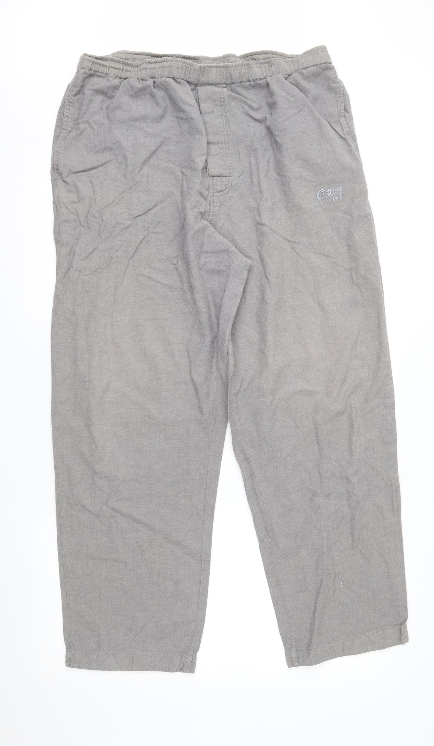 Cotton Traders Mens Grey   Jogger Trousers Size L L30 in