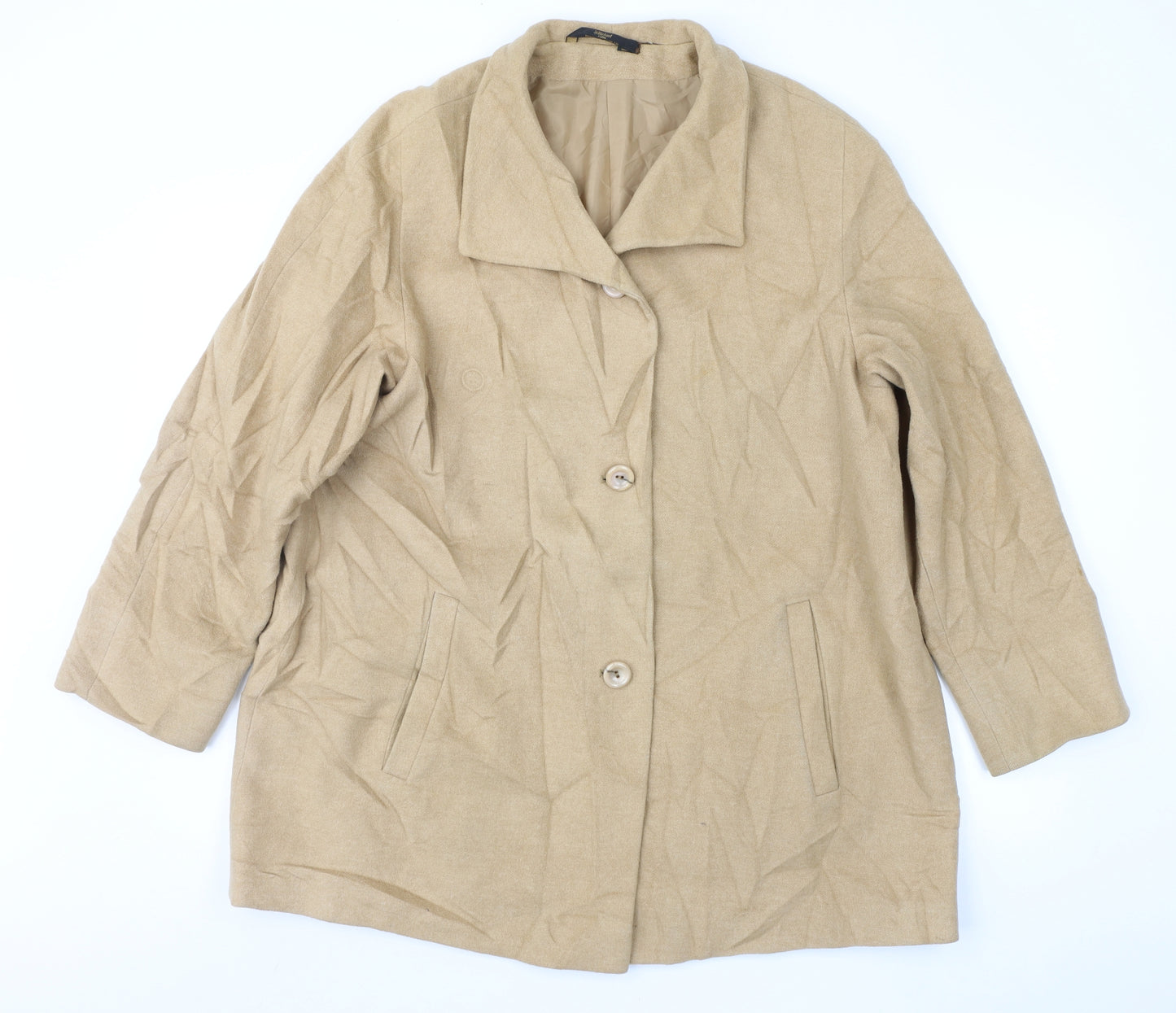 st Michael Womens Brown   Overcoat Coat Size 16