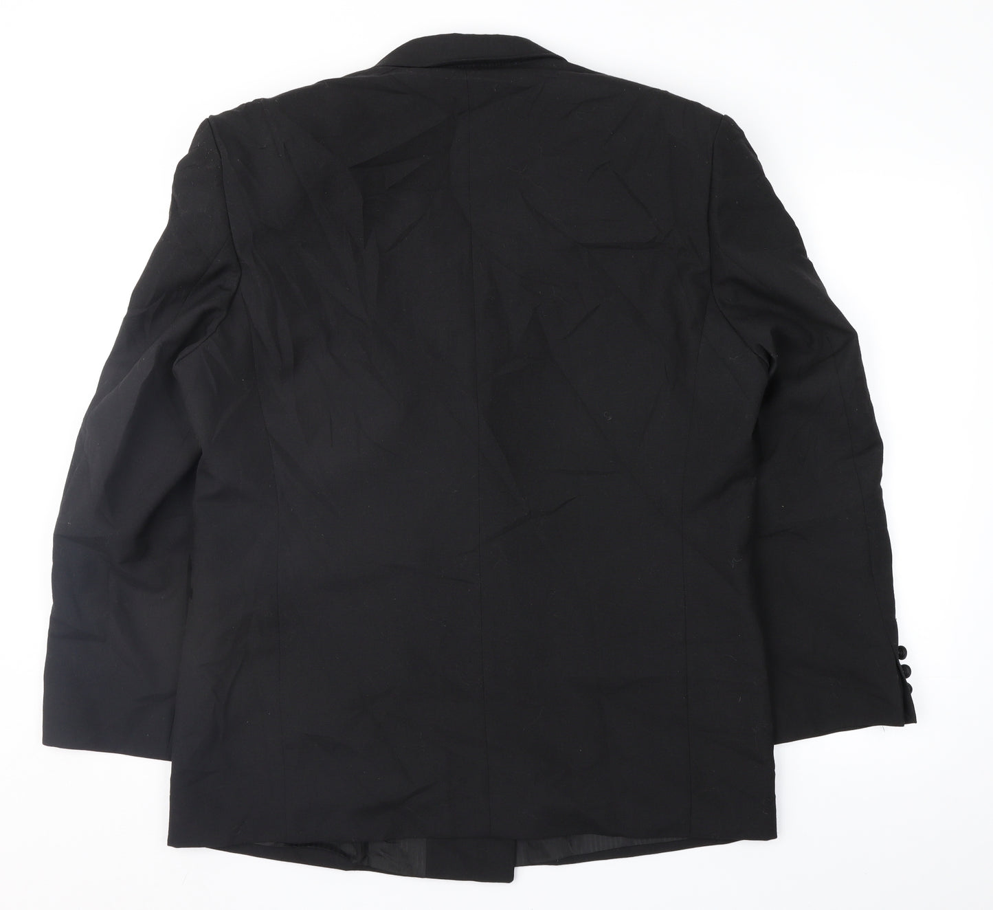 Alpha Plus Mens Black   Tuxedo Suit Jacket Size 42