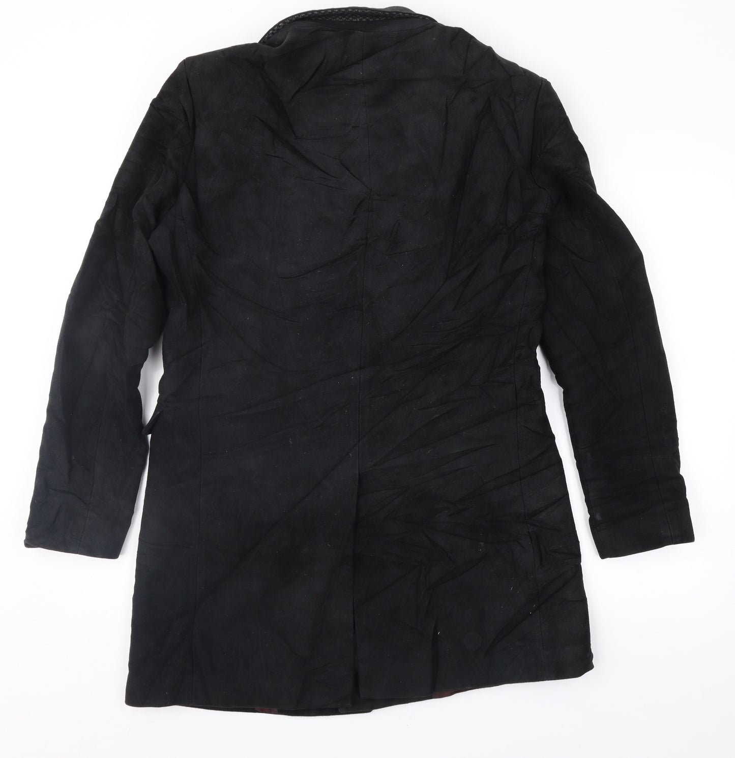 Peter Werth Mens Black   Overcoat Coat Size S