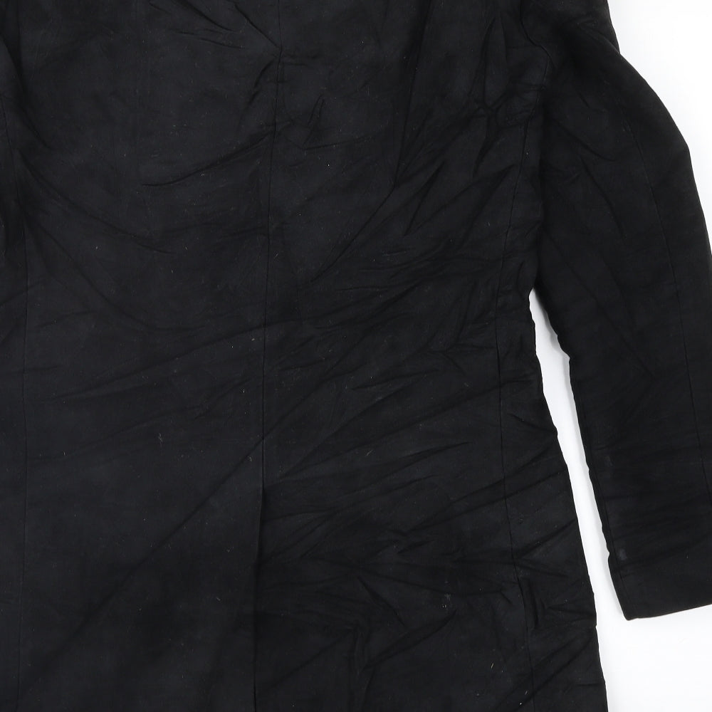 Peter Werth Mens Black   Overcoat Coat Size S