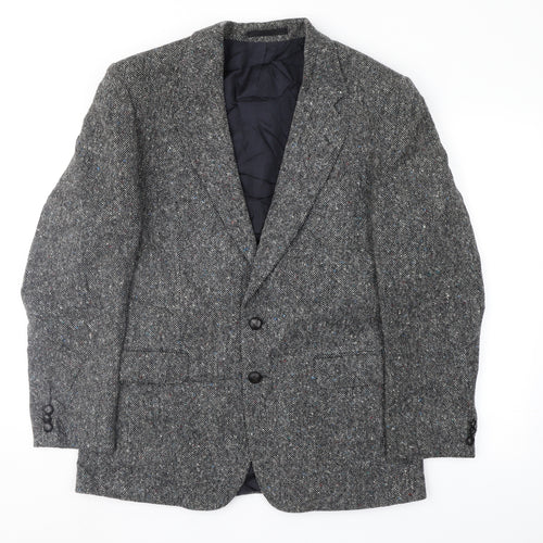 st Michael Mens Grey  Tweed Jacket Sport Coat Size 40
