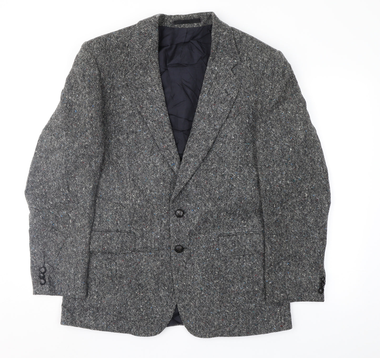 st Michael Mens Grey  Tweed Jacket Sport Coat Size 40