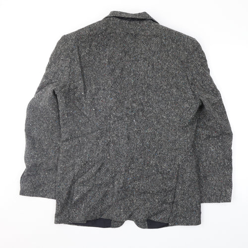 st Michael Mens Grey  Tweed Jacket Sport Coat Size 40