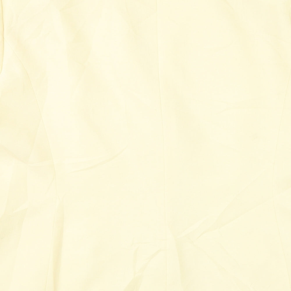 Jacques Vert Womens Yellow   Jacket Suit Jacket Size 16