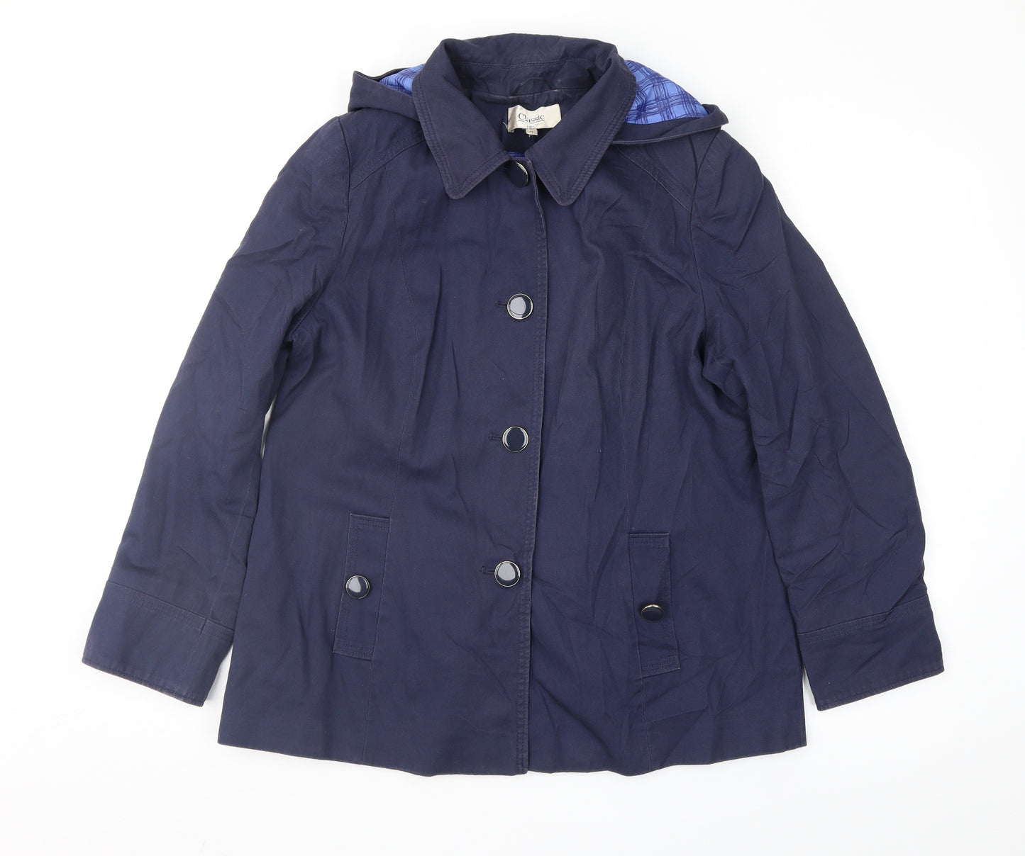 Marks and Spencer Womens Blue   Anorak Coat Size 14