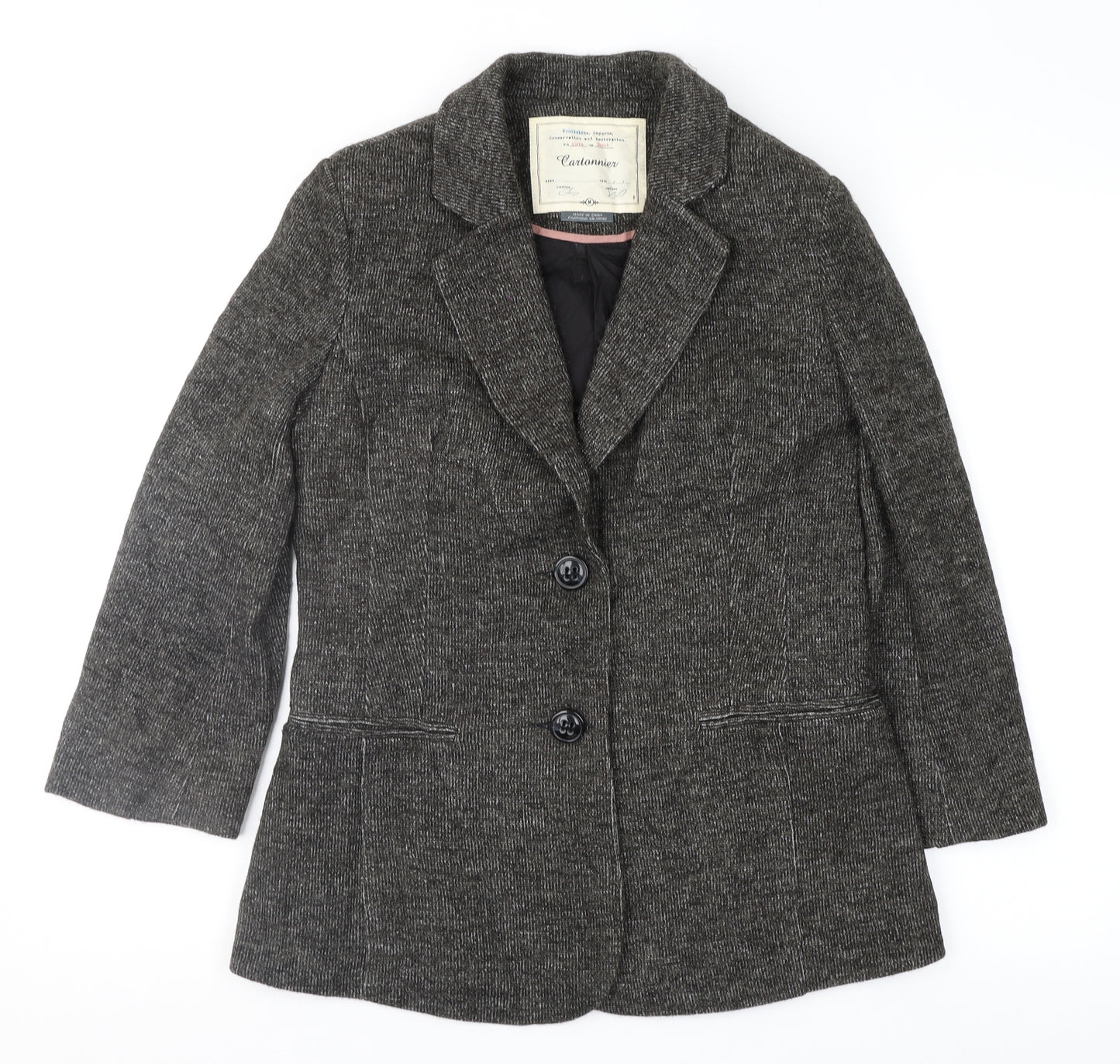 Cartonnier Womens Brown   Jacket Suit Jacket Size M