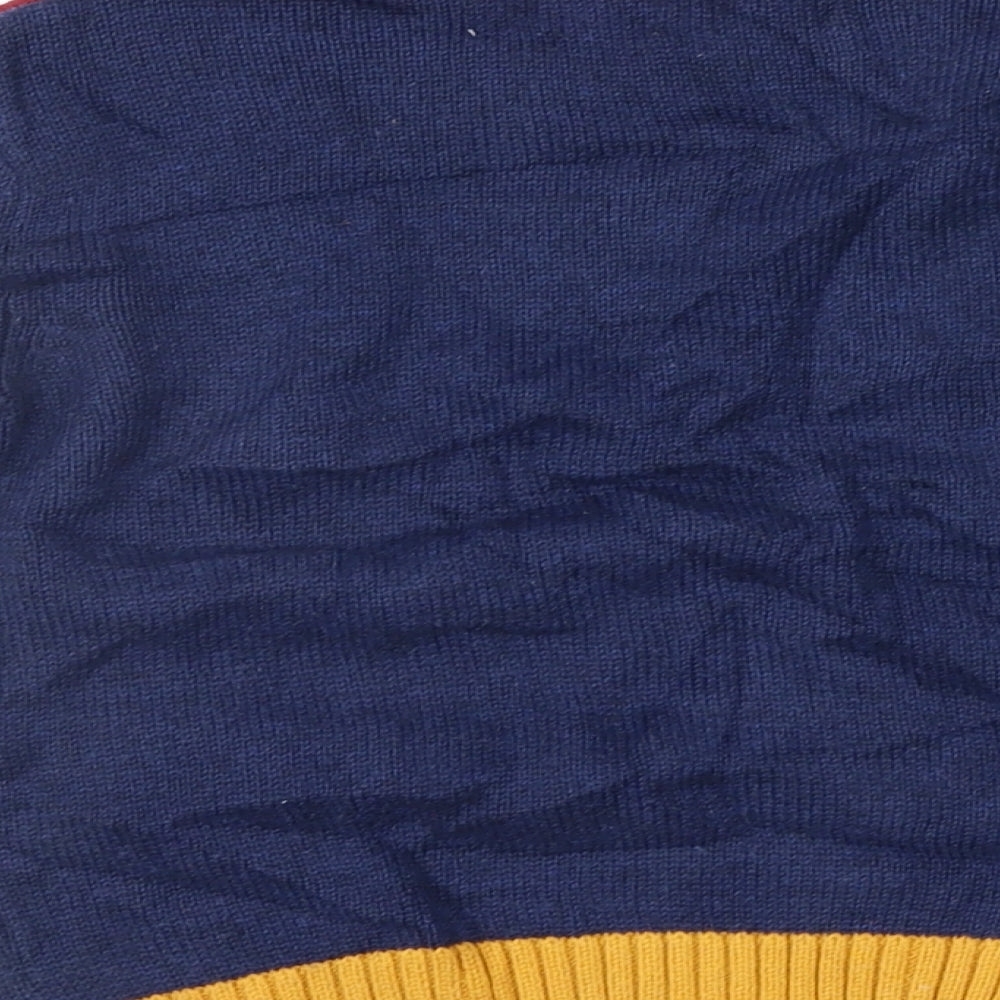 NEXT Boys Blue Colourblock  Pullover Jumper Size 12-18 Months