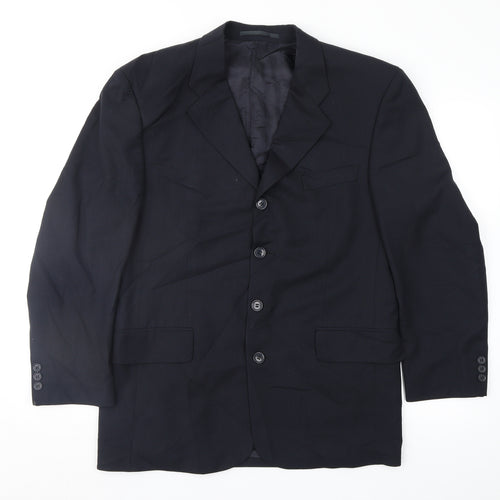 Harewood Mens Blue   Jacket Suit Jacket Size 40