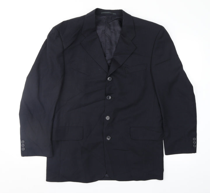 Harewood Mens Blue Jacket Suit Jacket Size 40