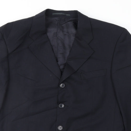 Harewood Mens Blue   Jacket Suit Jacket Size 40