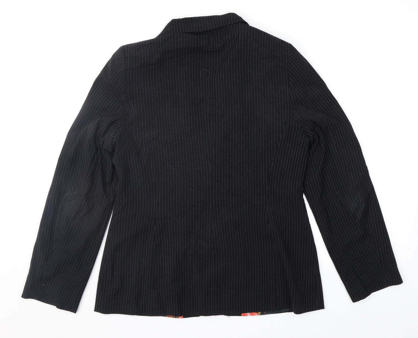 Dorothy Perkins Womens Black Striped  Jacket Suit Jacket Size 12
