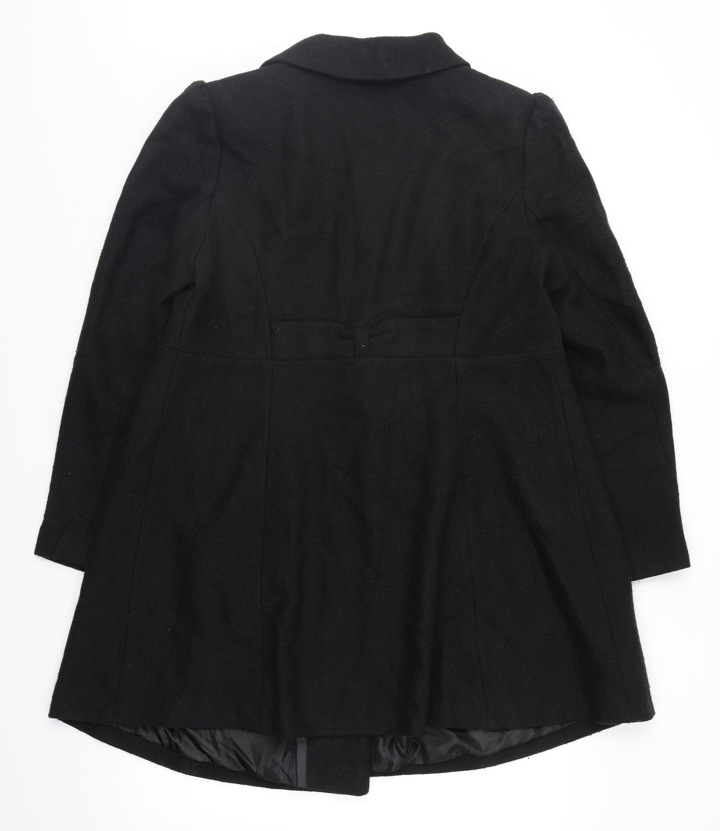 Red Herr` Womens Black   Overcoat Coat Size 14