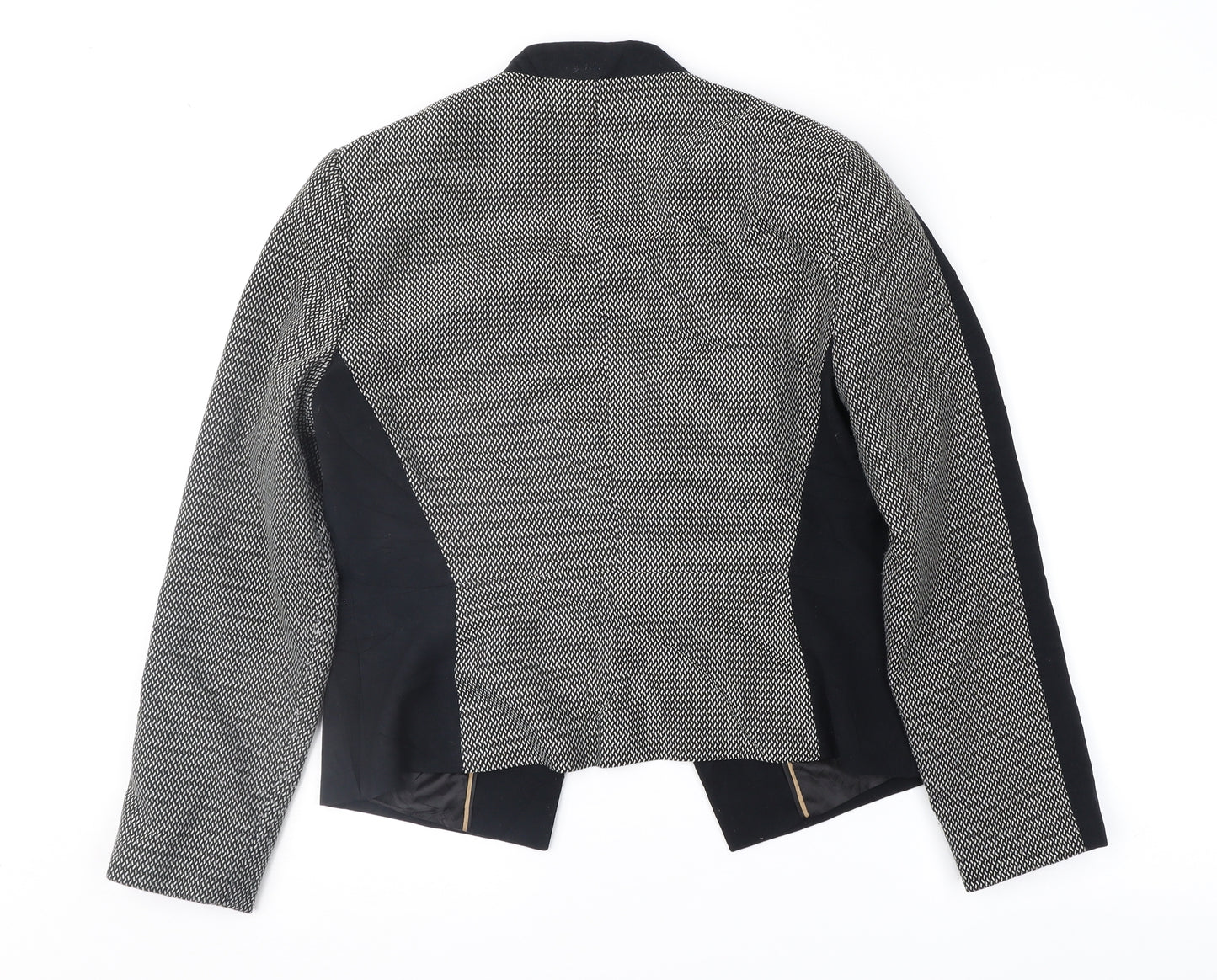 Marks and Spencer Womens Black Geometric  Jacket  Size 12