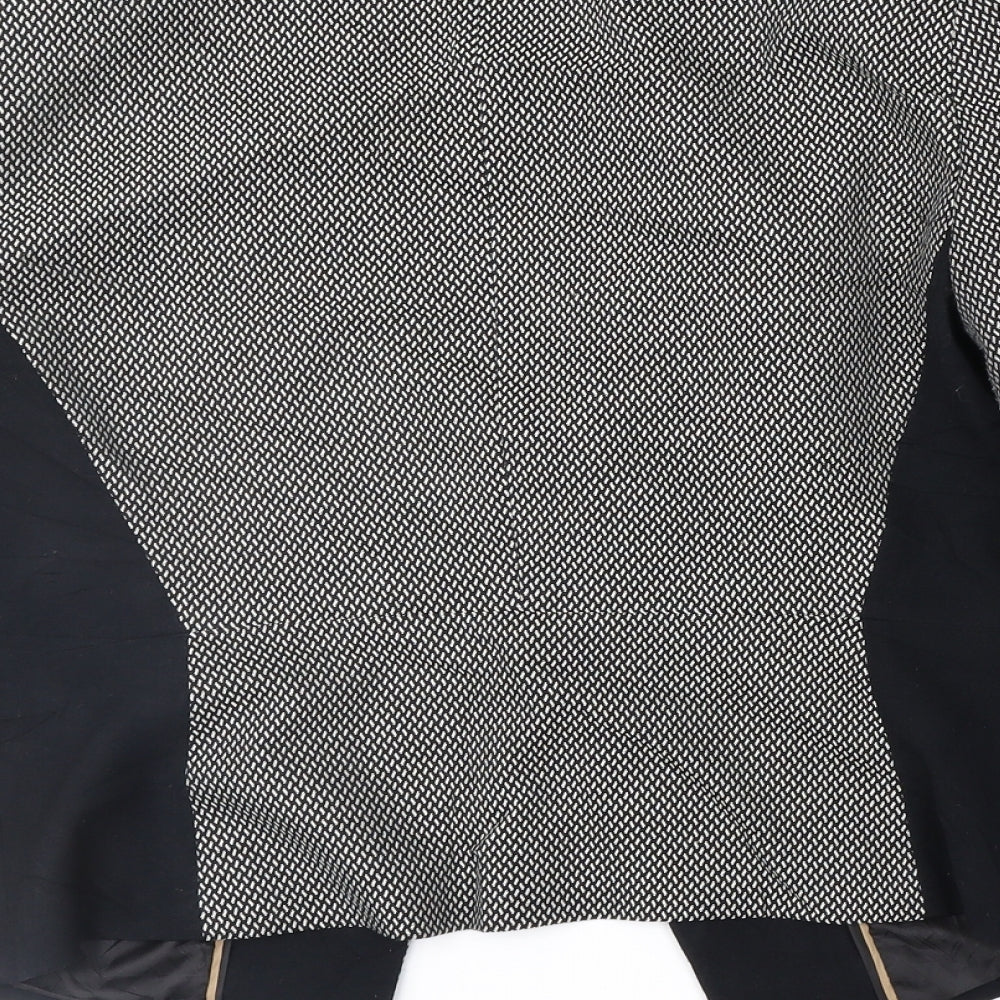 Marks and Spencer Womens Black Geometric  Jacket  Size 12