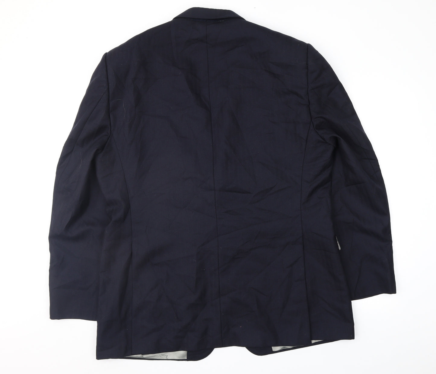 Aquascutum Mens Blue Striped  Jacket Suit Jacket Size 48