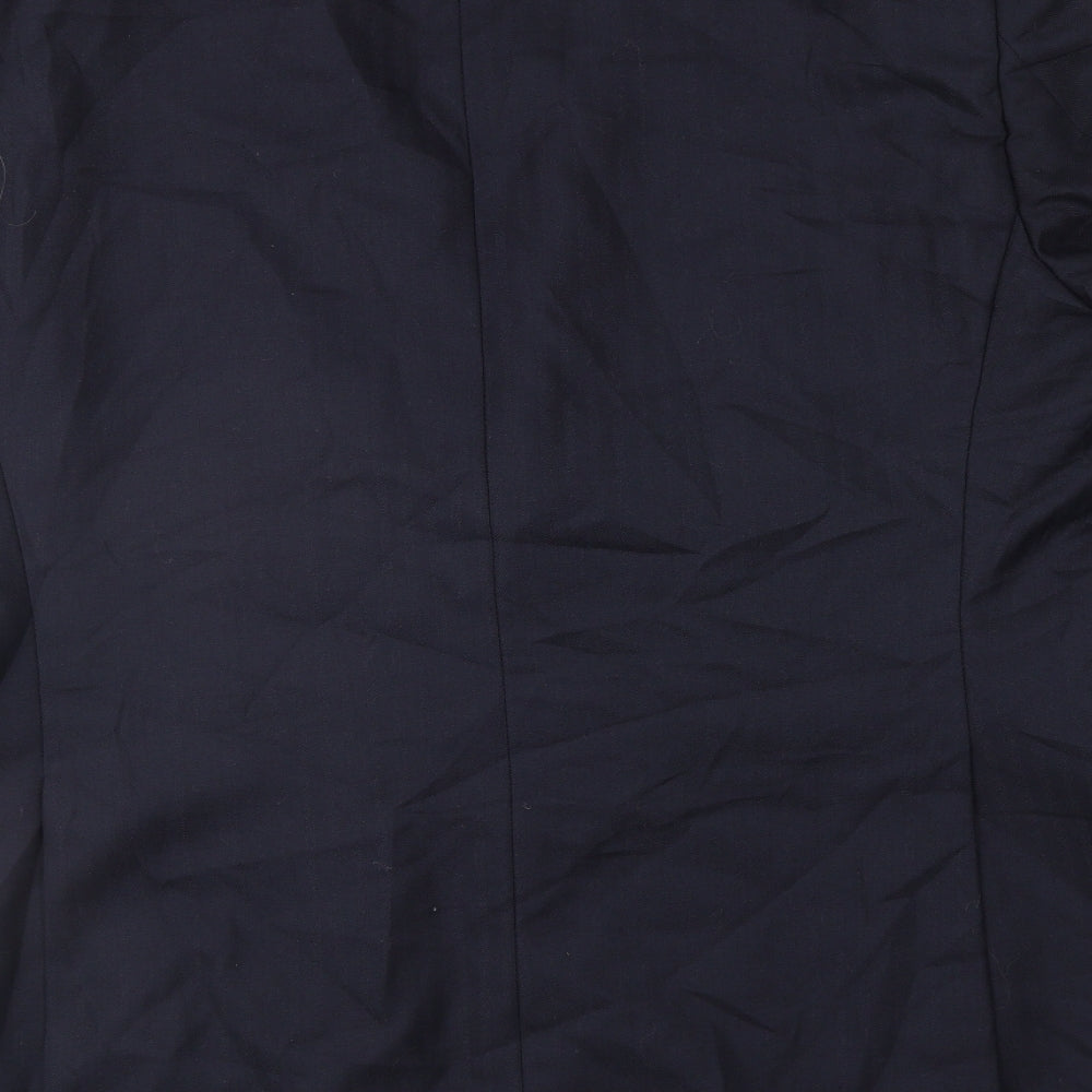 Aquascutum Mens Blue Striped  Jacket Suit Jacket Size 48
