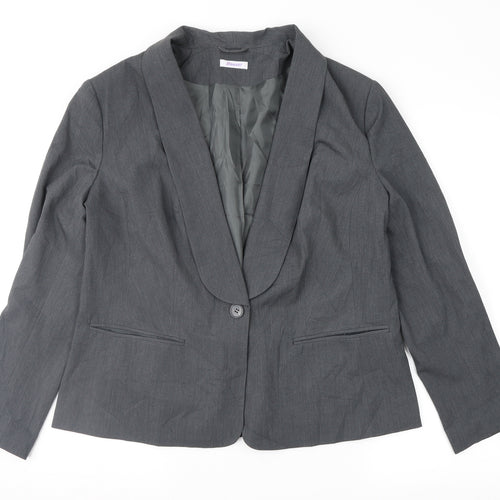 Damart Womens Grey   Jacket Suit Jacket Size 18