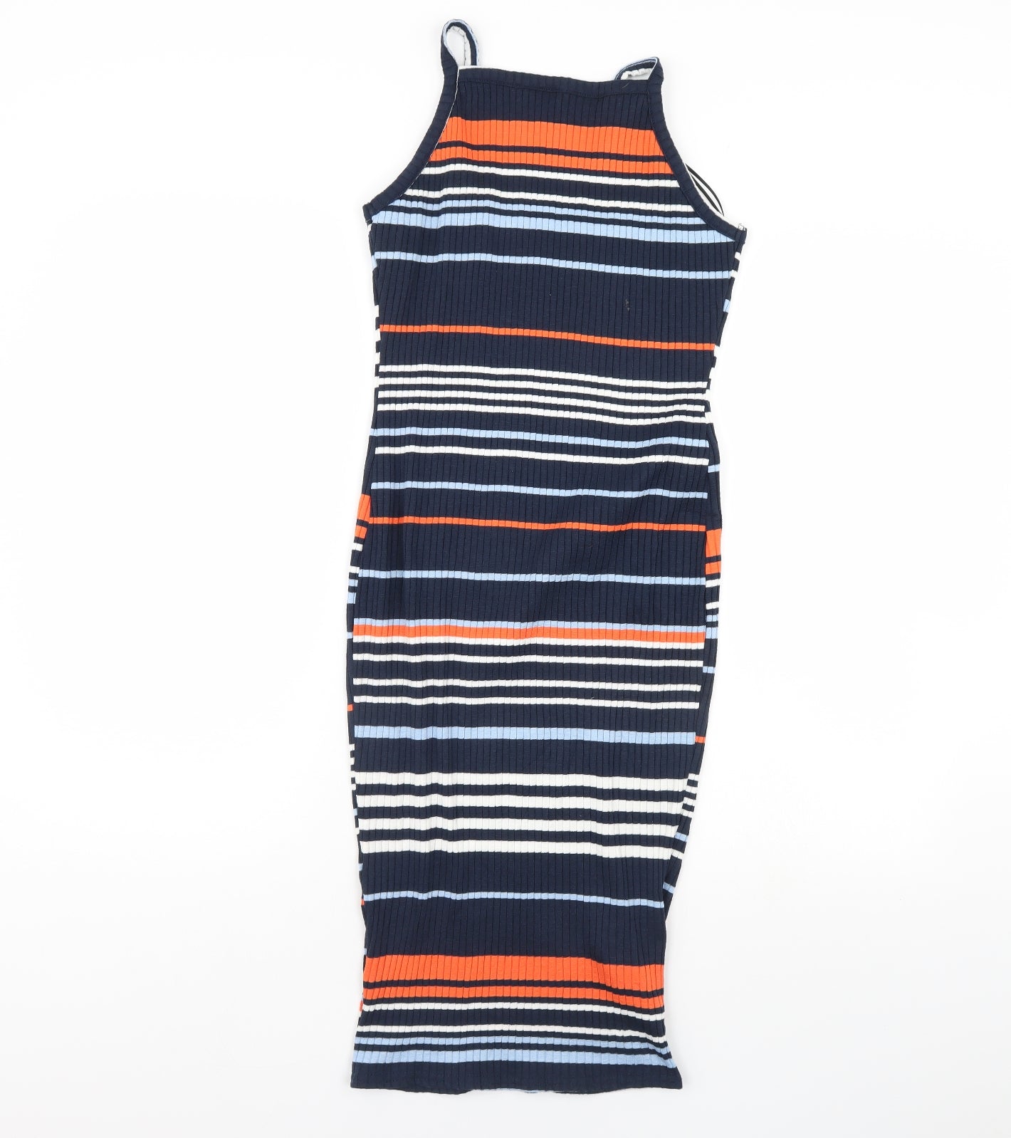 New Look Womens Blue Striped  Bodycon  Size 10