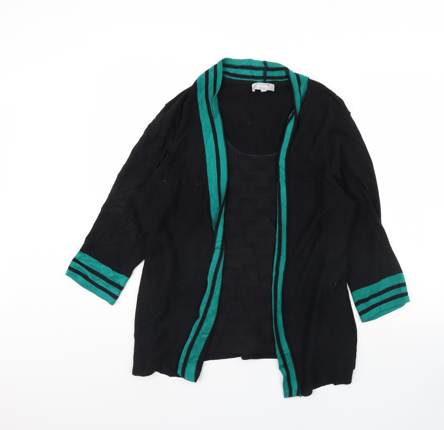 Per Una Womens Black   Pullover Jumper Size 20