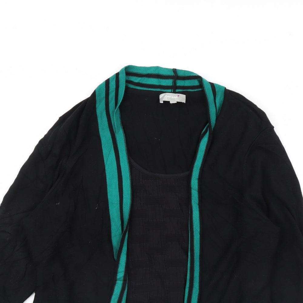Per Una Womens Black   Pullover Jumper Size 20