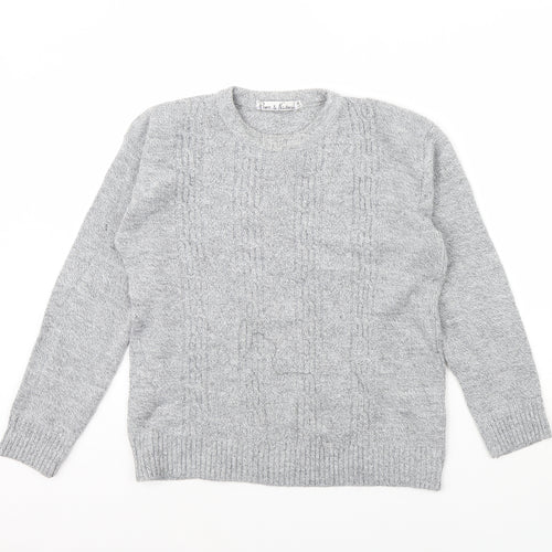 Pure & Natural Womens Grey   Pullover Jumper Size S