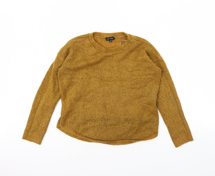 New Look Womens Yellow   Pullover Jumper Size 10