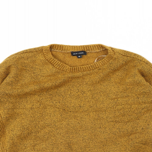 New Look Womens Yellow   Pullover Jumper Size 10