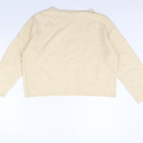 H&M Womens Ivory   Pullover Jumper Size S