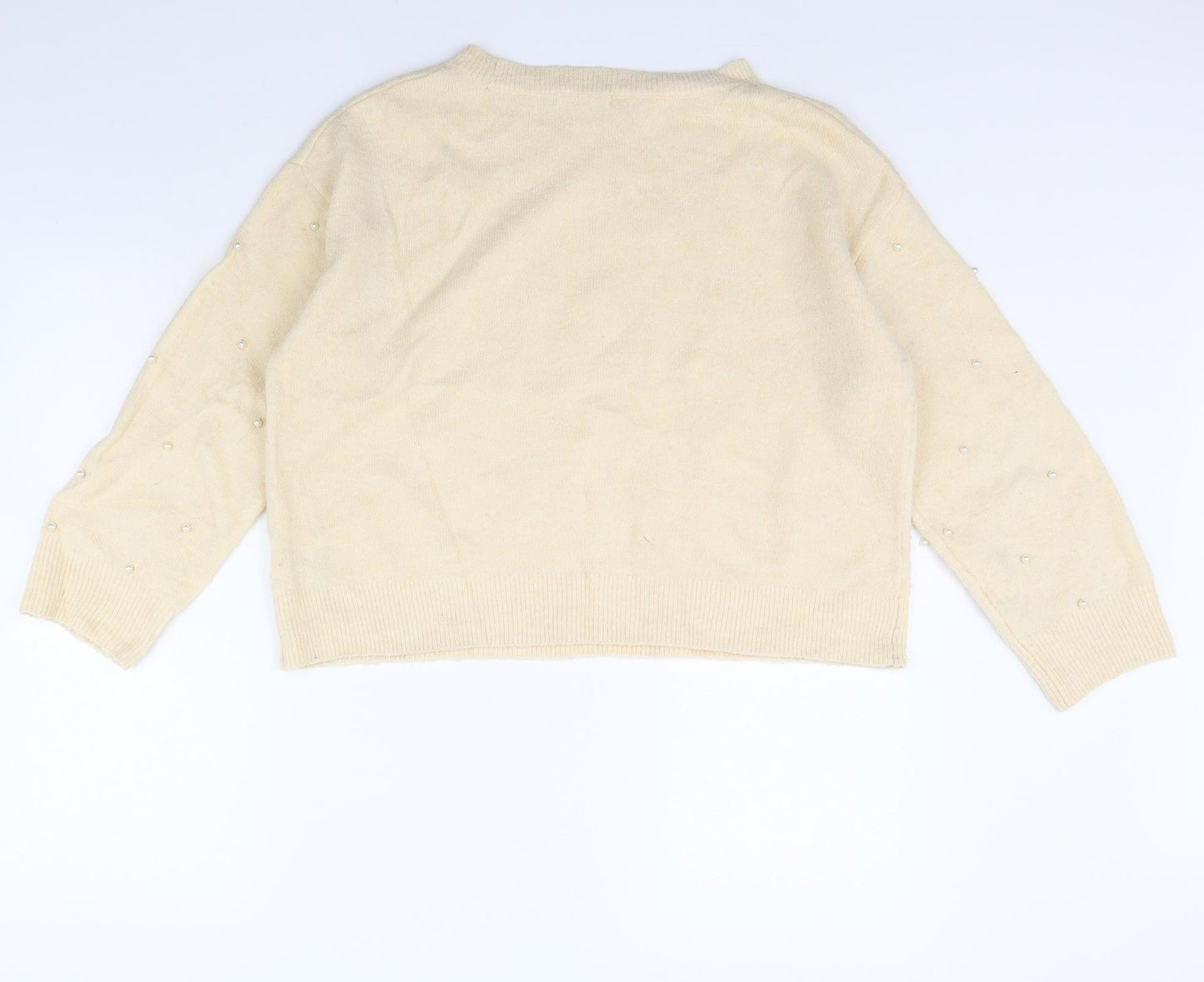 H&M Womens Ivory   Pullover Jumper Size S