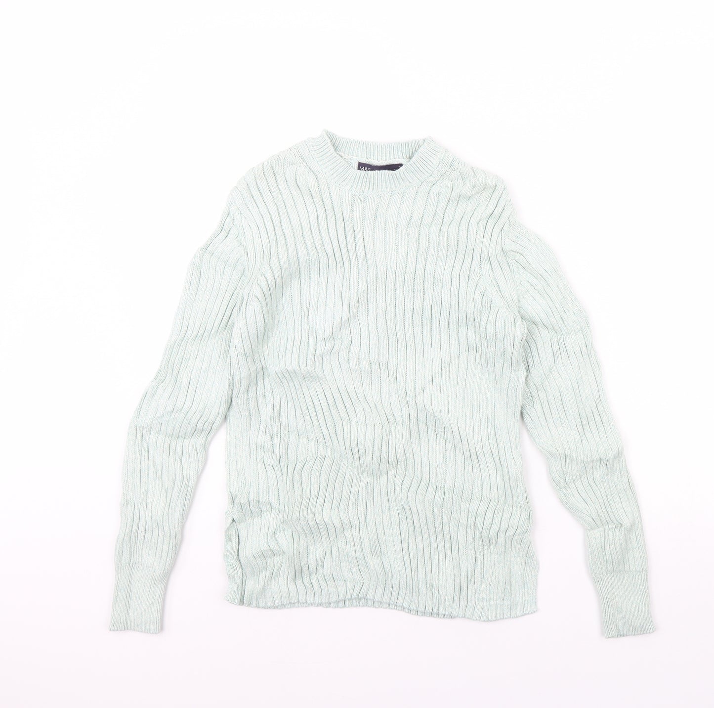 m&s Womens Green   Pullover Jumper Size 10