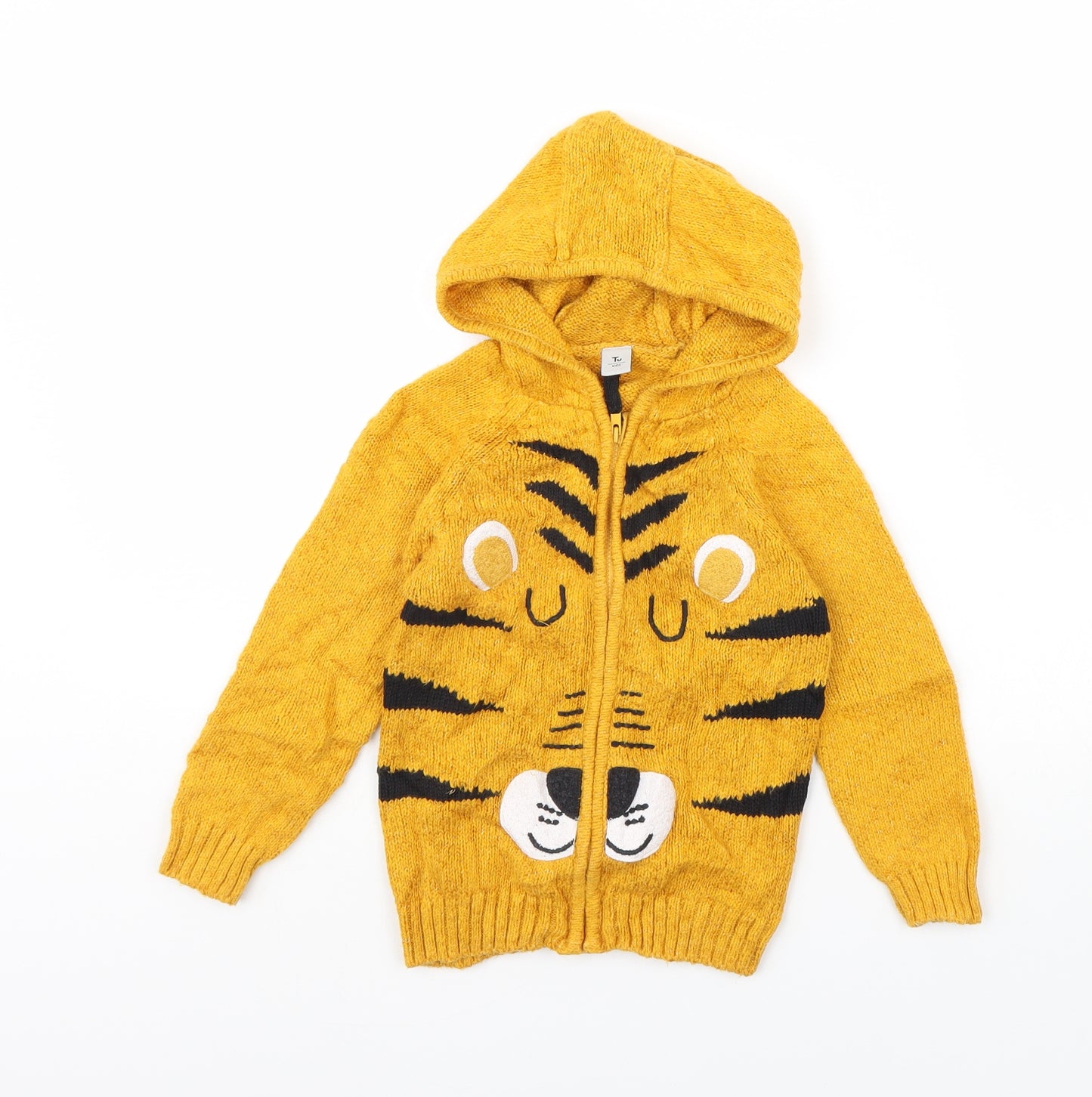 TU Girls Orange   Jacket  Size 3 Years  - Tiger