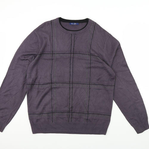 BHS Mens Purple   Pullover Jumper Size L