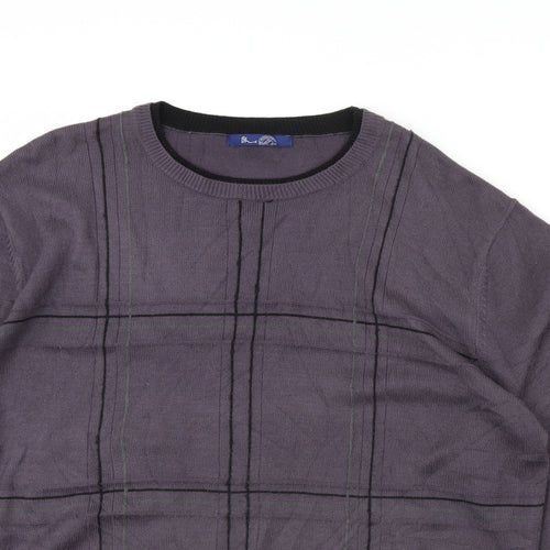 BHS Mens Purple   Pullover Jumper Size L