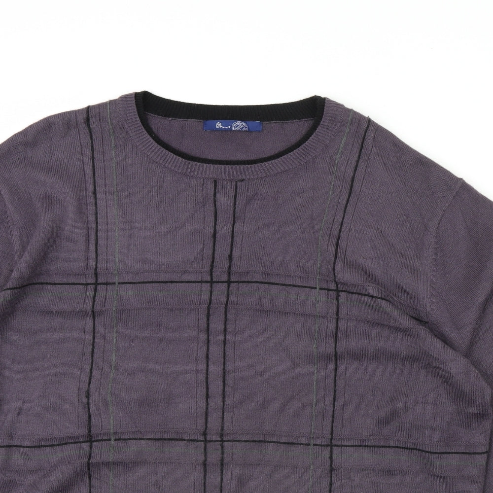 BHS Mens Purple   Pullover Jumper Size L