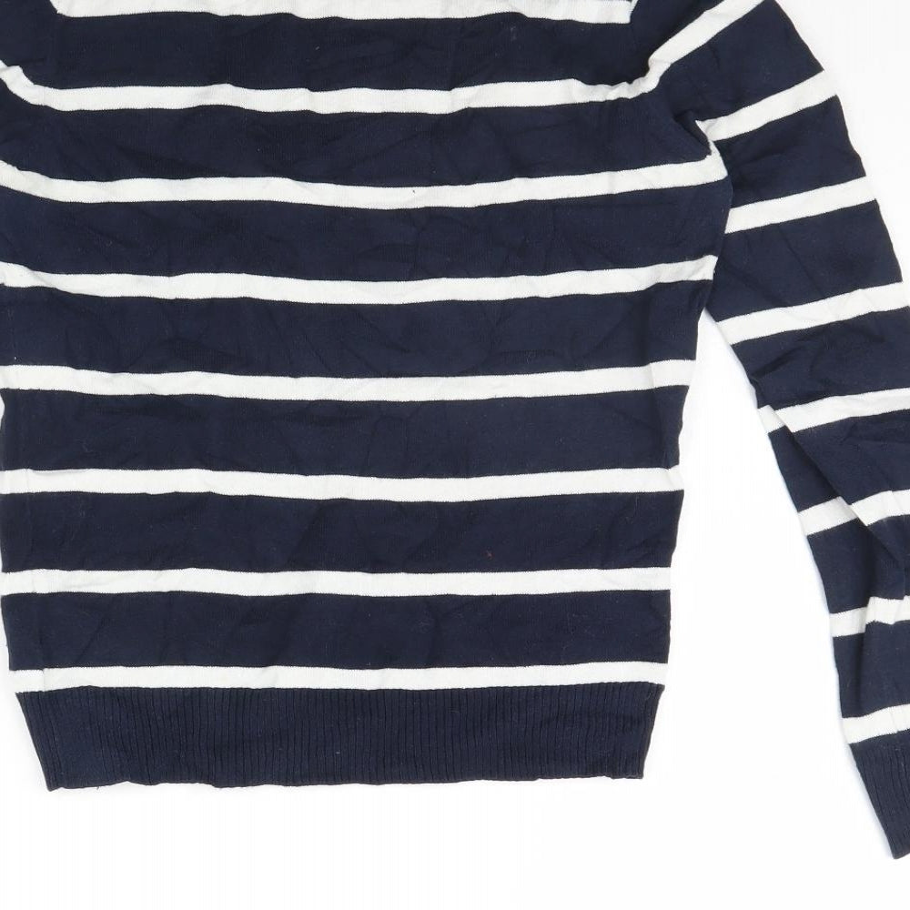 Atmosphere Womens Blue Striped  Pullover Jumper Size 12