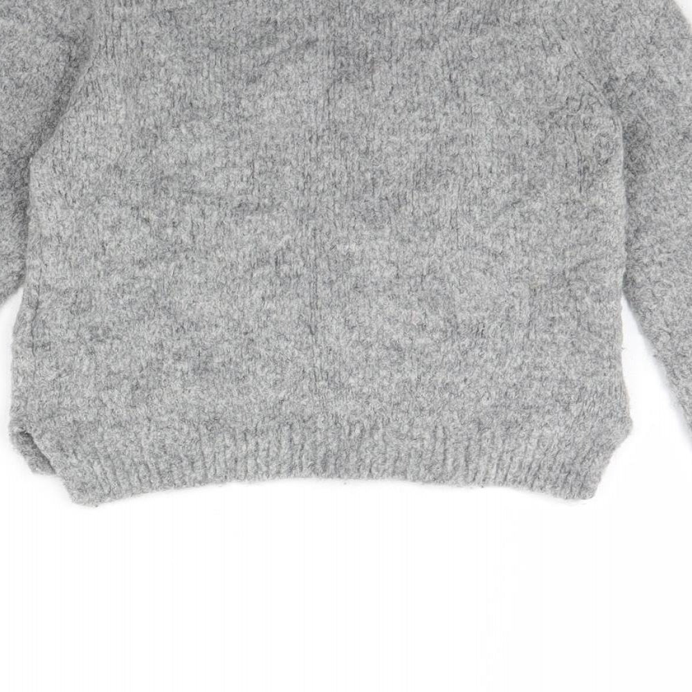 m&s Girls Grey   Pullover Jumper Size 5 Years  - Heart