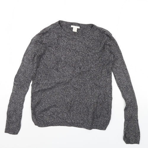 H&M Womens Black   Pullover Jumper Size S