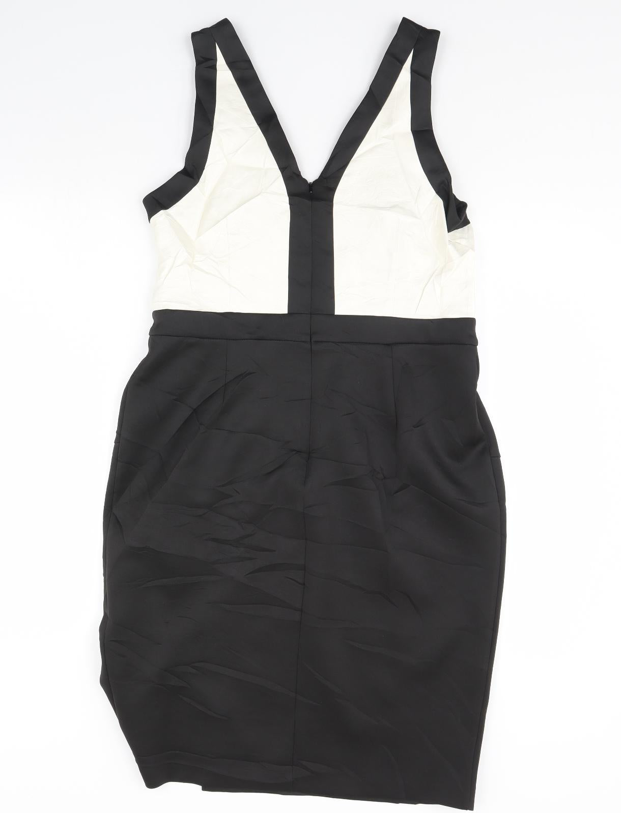 Lipsy Womens Black   Pencil Dress  Size 16