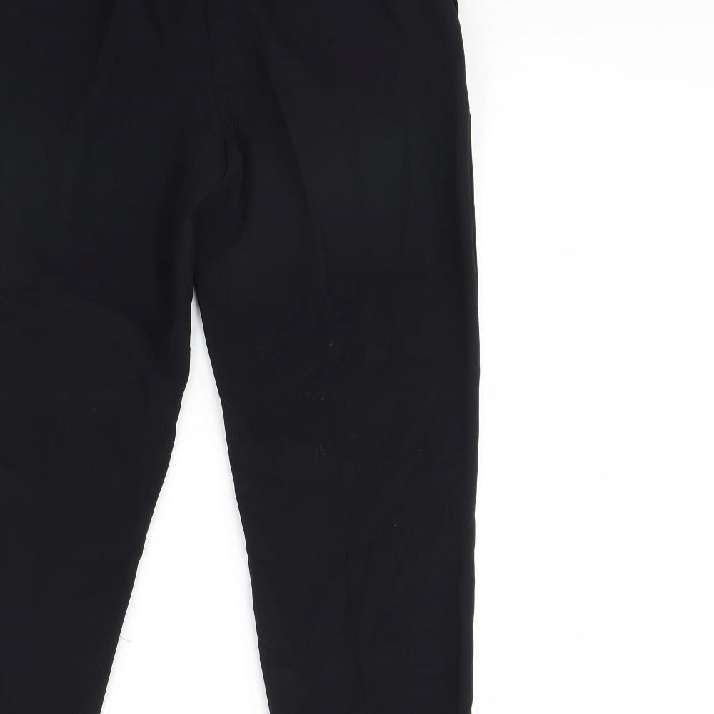 m&s Womens Black   Trousers  Size 6 L28 in