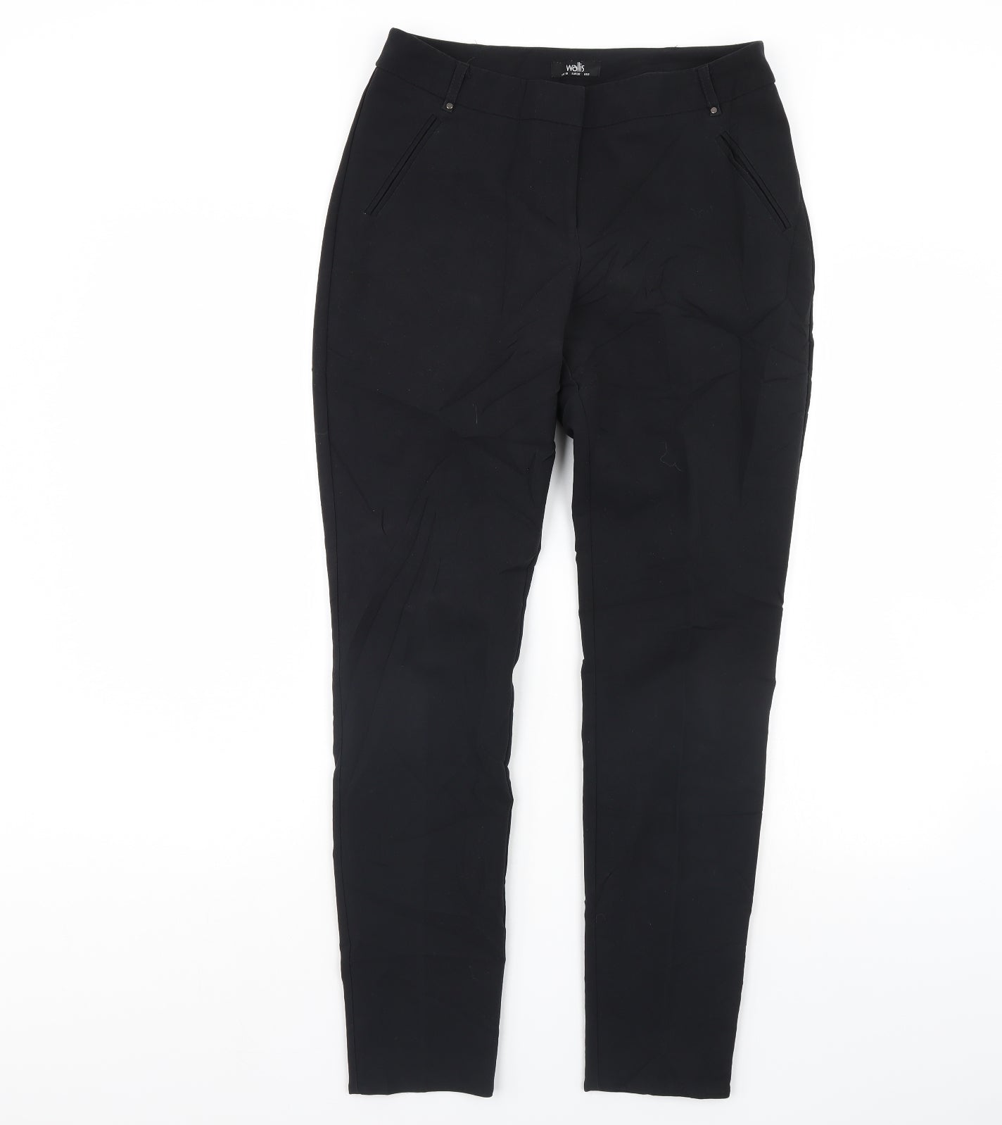 Wallis Womens Black   Dress Pants Trousers Size 10 L29 in