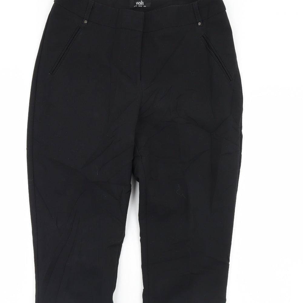 Wallis Womens Black   Dress Pants Trousers Size 10 L29 in