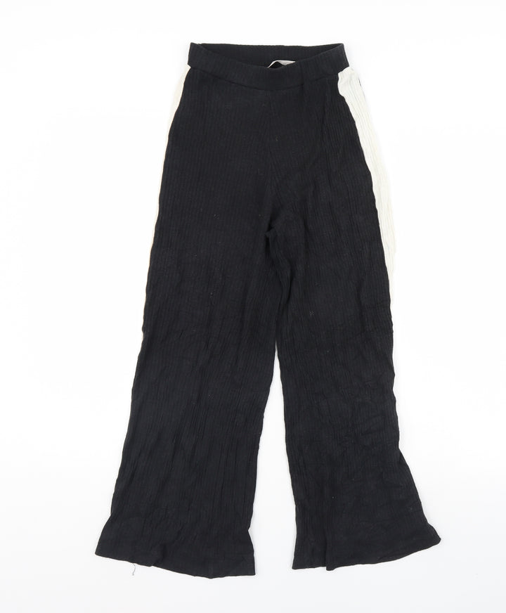 Pull&Bear Womens Black   Trousers  Size XS L27 in