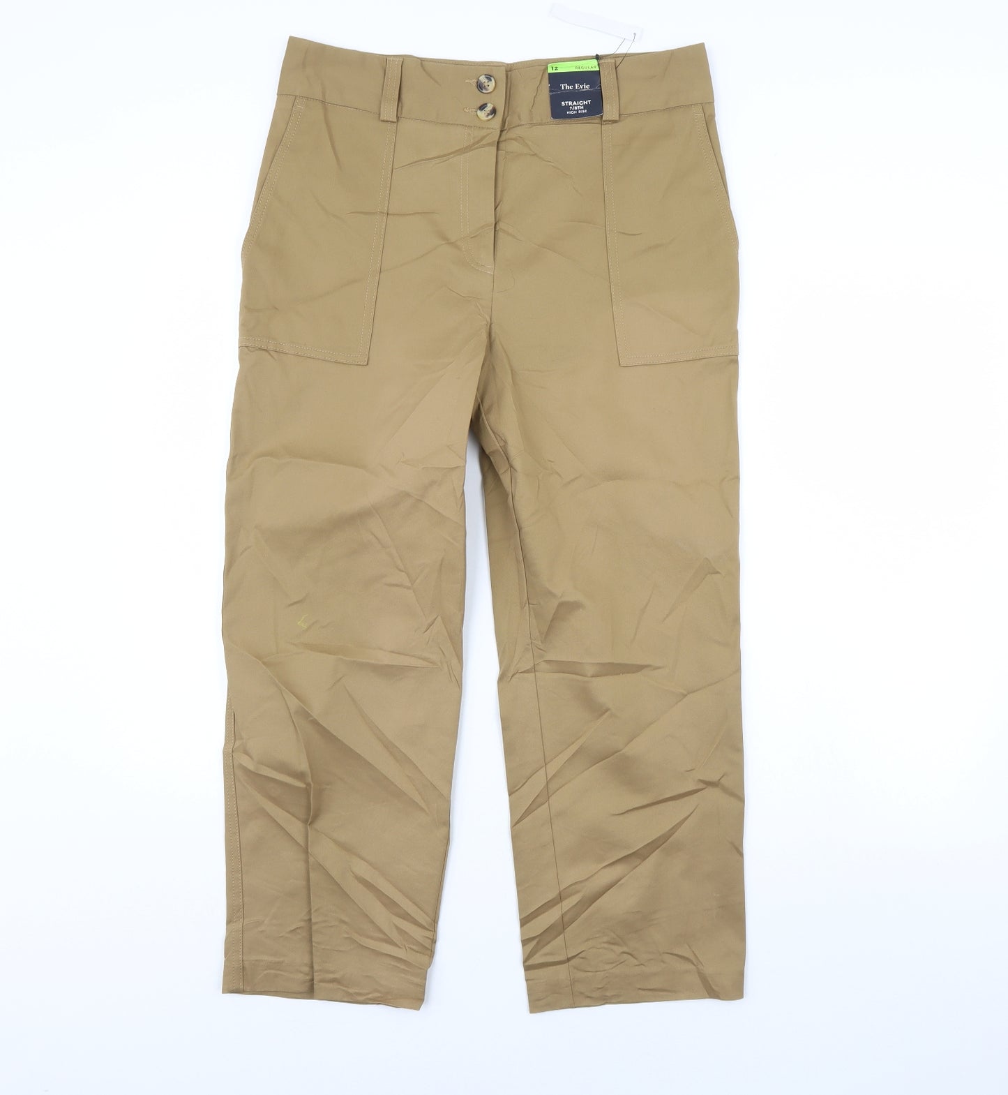 The Evie Womens Brown   Trousers  Size 12 L30 in