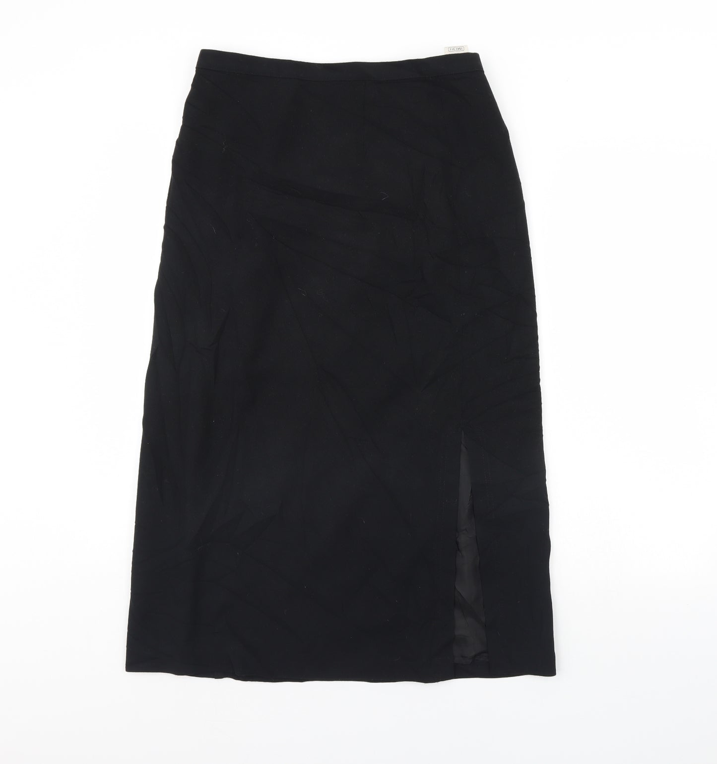 m&s Womens Black   Swing Skirt Size 14