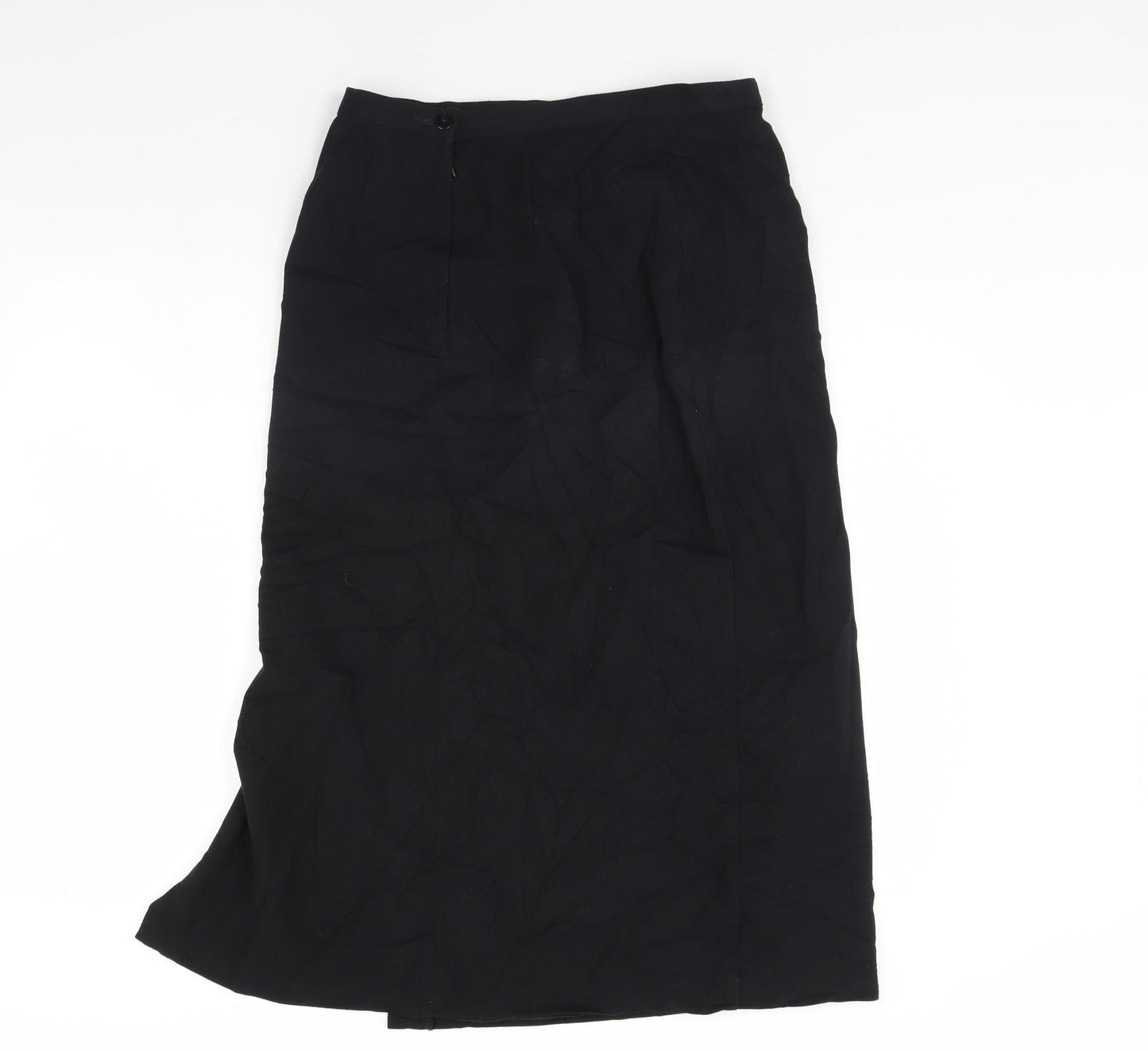 m&s Womens Black   Swing Skirt Size 14