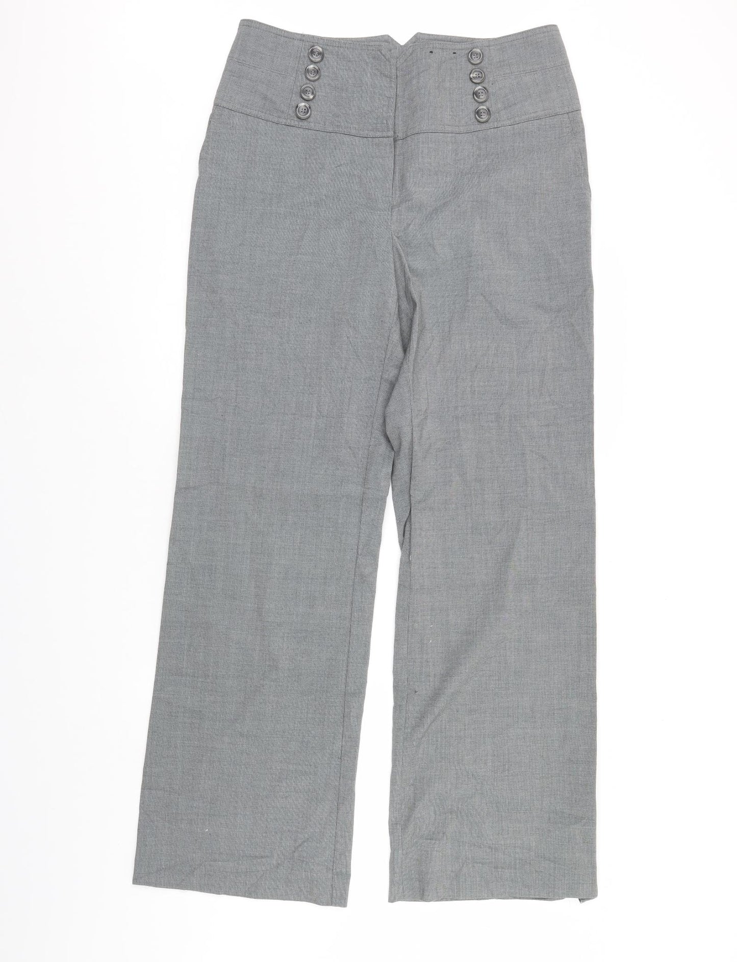 Viyella Womens Grey   Dress Pants Trousers Size 14 L30 in
