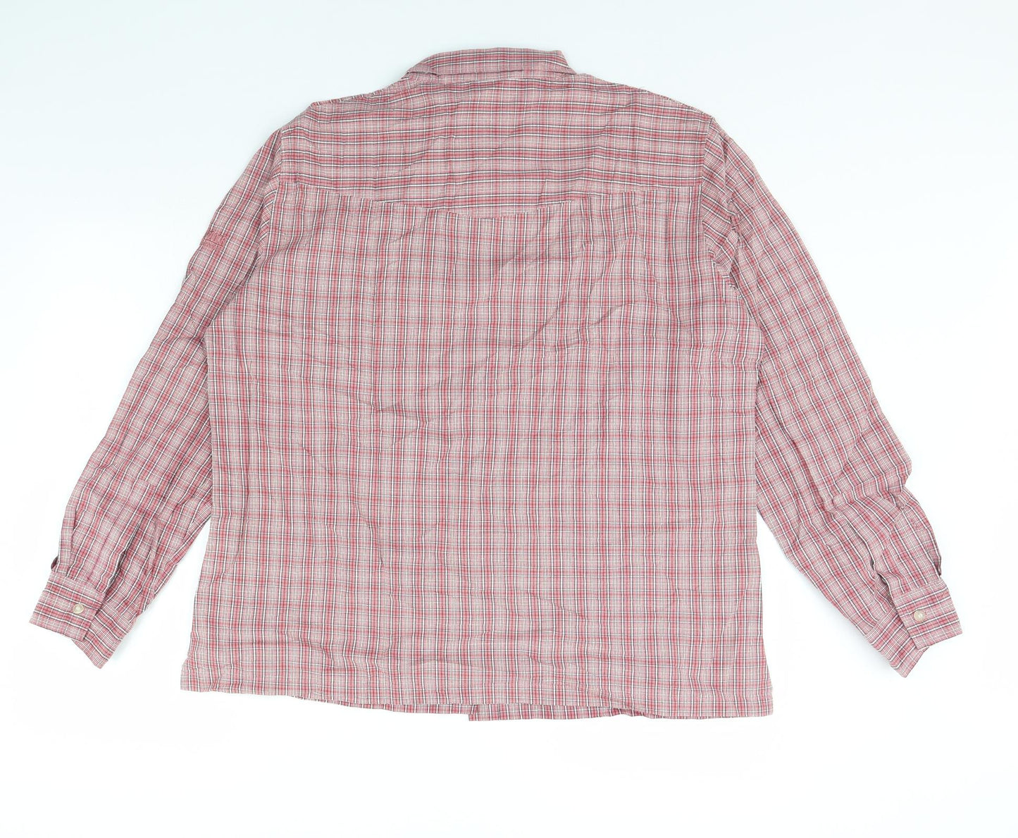 Outdoor Discovery Mens Red Check   Dress Shirt Size XL