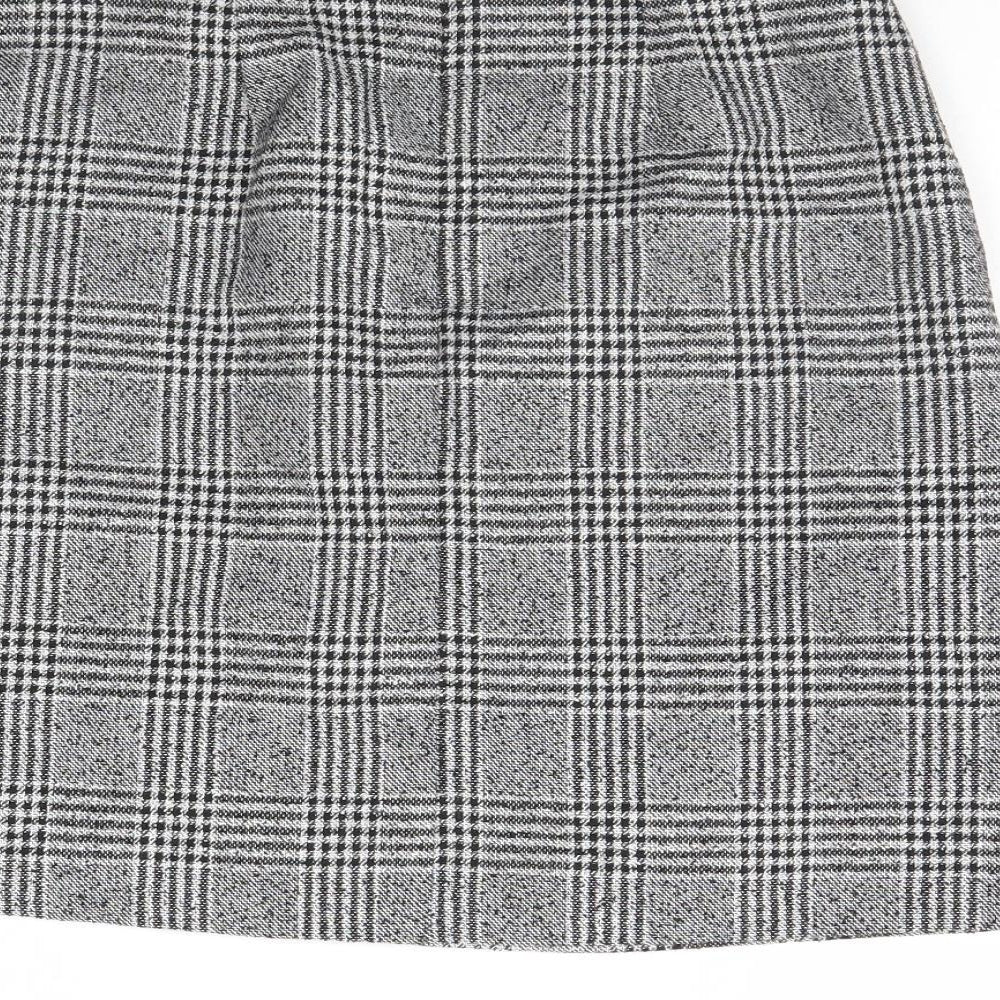 TU Womens Black Check  Mini Skirt Size 8